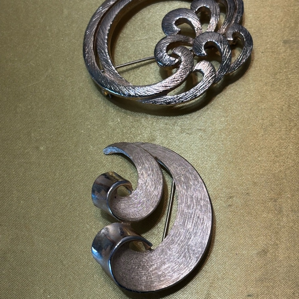 Vintage Gold-toned Brooches - Monet and Trifari